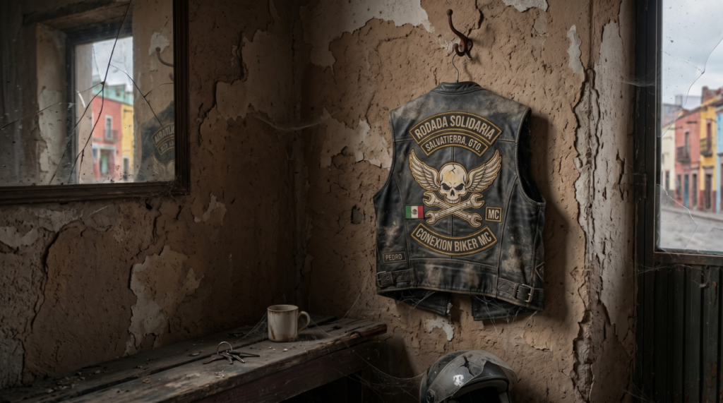 Falta de compromiso en clubes biker que no duran, chaleco abandonado