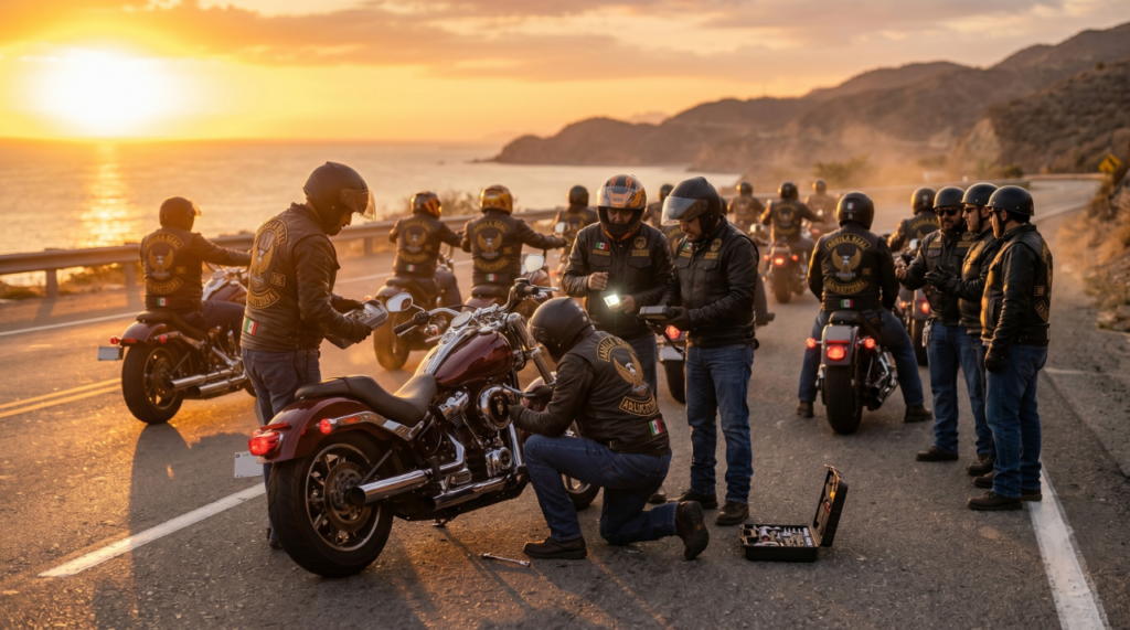 hermandad y respeto en un motoclub fuerte